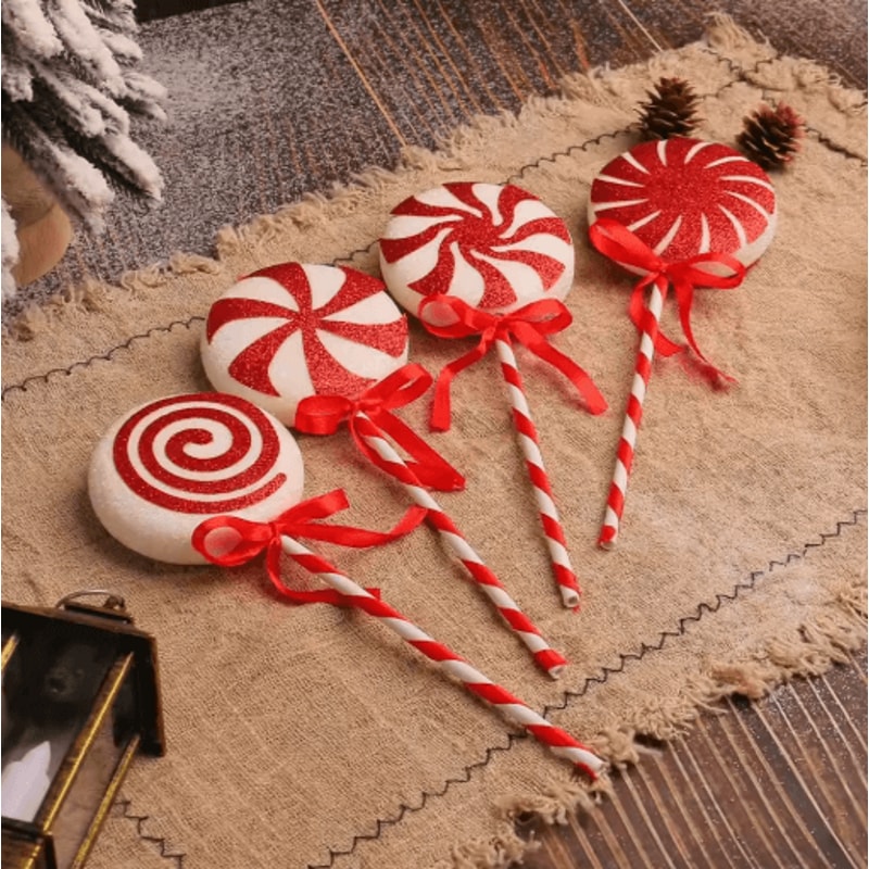 Large Christmas Lollipop Ornament Candy Hanging Decoration For Holiday Displays 7
