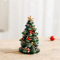 Festive Mini Christmas Tree Resin Ornament ChrHoliday Desktop Decoration 1