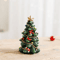 Festive Mini Christmas Tree Resin Ornament ChrHoliday Desktop Decoration 2