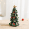 Festive Mini Christmas Tree Resin Ornament ChrHoliday Desktop Decoration 3
