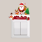 Festive Christmas Switch Wall Sticker Removable Holiday Wall Decoration 1