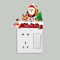 Festive Christmas Switch Wall Sticker Removable Holiday Wall Decoration 7