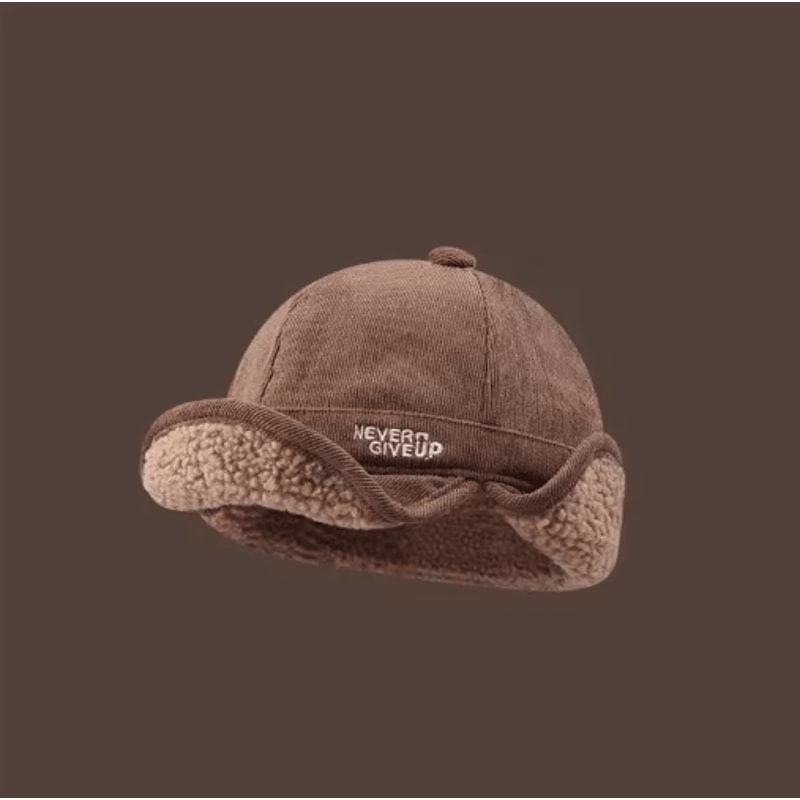 Thick Winter Fleece Beanie Hat With Ear Protection Windproof Outdoor Cap 4