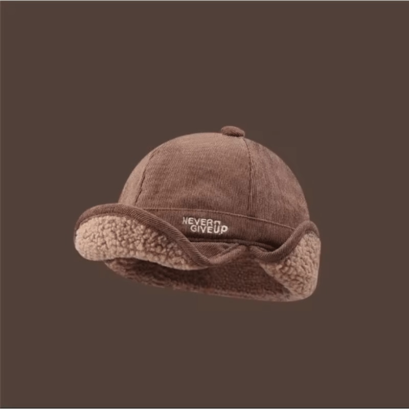 Thick Winter Fleece Beanie Hat With Ear Protection Windproof Outdoor Cap 8