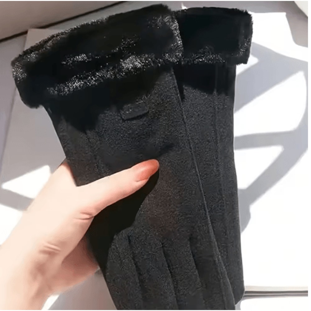 Womens Thermal Cycling Gloves Winter Warm Riding Gloves With Soft Lining 1