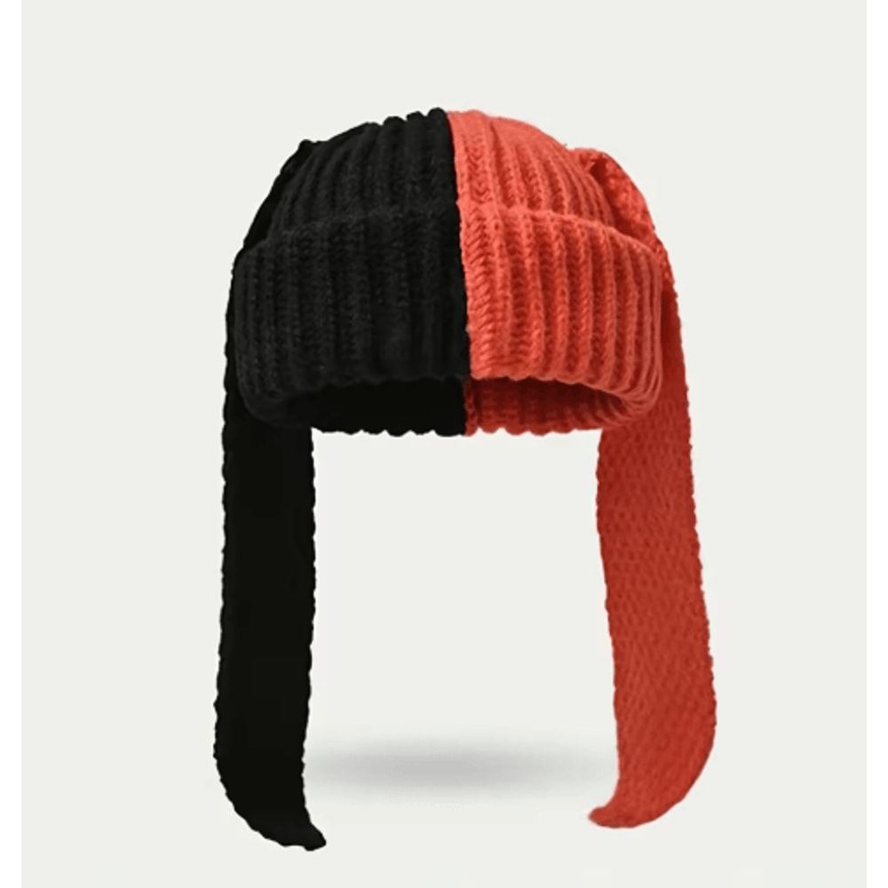 Cute Rabbit Ear Winter Hat Plush Bunny Ear Warm Hat For Women 1