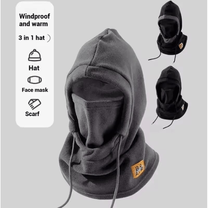 Warm 3in1 Winter Balaclava Hat With Mask And Neck Warmer For Cold Weather 0