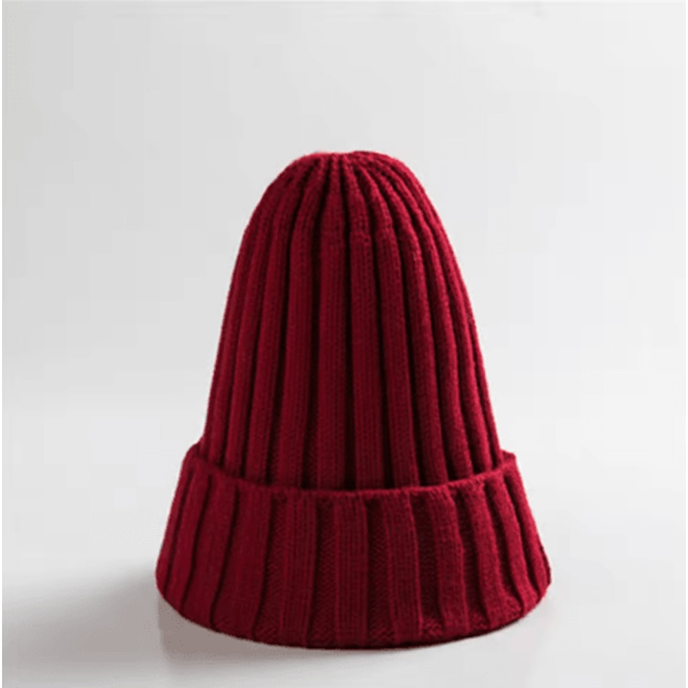 Classic Knitted Winter Hat Warm Wool Beanie With Ear Protection 1