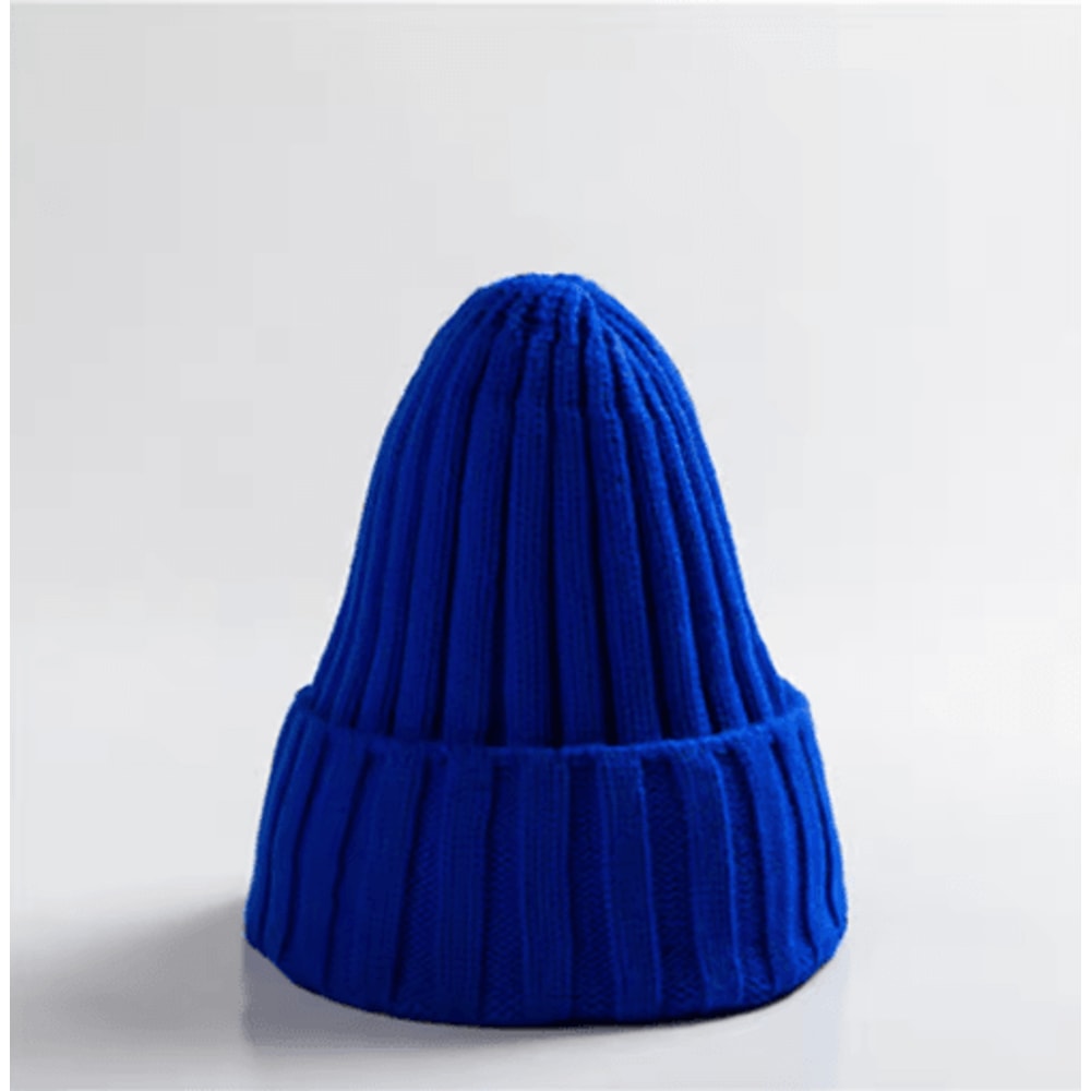 Classic Knitted Winter Hat Warm Wool Beanie With Ear Protection 4