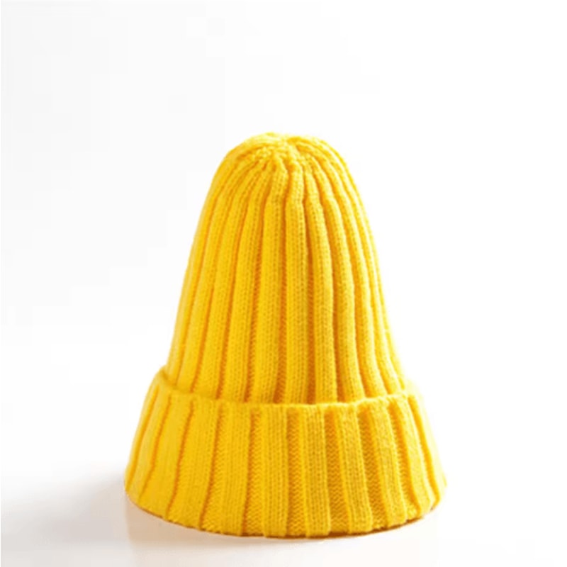 Classic Knitted Winter Hat Warm Wool Beanie With Ear Protection 5