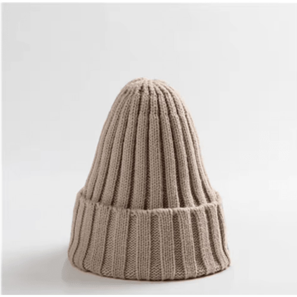 Classic Knitted Winter Hat Warm Wool Beanie With Ear Protection 6