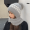 CozyShield Knitted Scarf Beanie Womens Winter Ear Protection Beanie Hat Neck Warmer 3