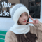 CozyShield Knitted Scarf Beanie Womens Winter Ear Protection Beanie Hat Neck Warmer 5