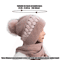 CozyShield Knitted Scarf Beanie Womens Winter Ear Protection Beanie Hat Neck Warmer 8