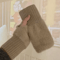 CozyLuxe Fingerless Winter Gloves Soft Plush Knitted Gloves For Women 1