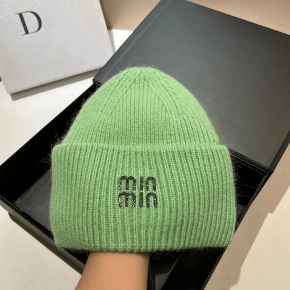 CozyRoll Korean Winter Knit Hat Thick Plush Knitted Beanie With DoubleRolled Edge 1