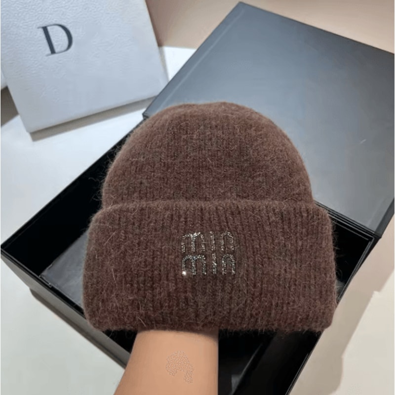 CozyRoll Korean Winter Knit Hat Thick Plush Knitted Beanie With DoubleRolled Edge 10