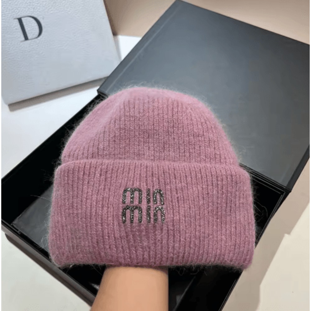 CozyRoll Korean Winter Knit Hat Thick Plush Knitted Beanie With DoubleRolled Edge 4