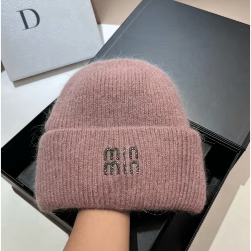 CozyRoll Korean Winter Knit Hat Thick Plush Knitted Beanie With DoubleRolled Edge 7