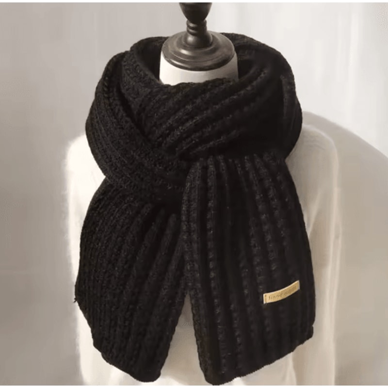 CozyCable Cashmere Knit Scarf Chunky Winter Wrap Scarf For Women Men 4