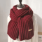 CozyCable Cashmere Knit Scarf Chunky Winter Wrap Scarf For Women Men 5