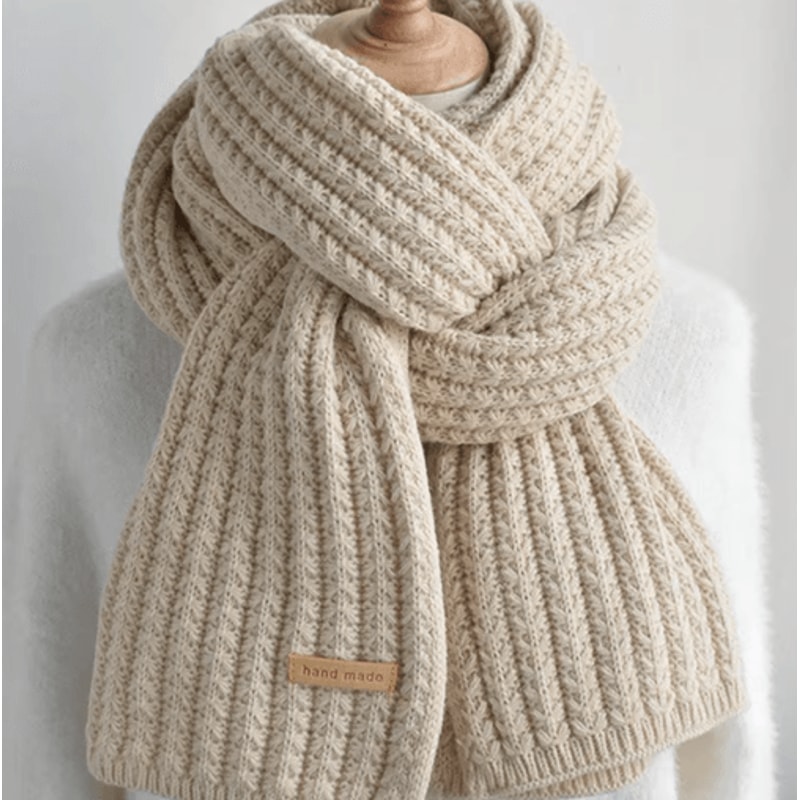 CozyCable Cashmere Knit Scarf Chunky Winter Wrap Scarf For Women Men 8