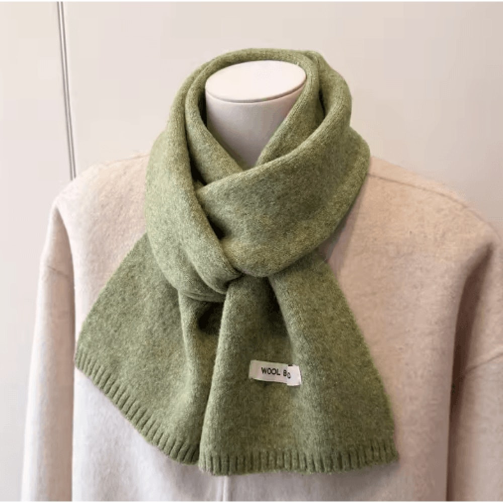 LuxeKnit Korean Winter Scarf Soft Knitted Shawl Scarf For Women 2