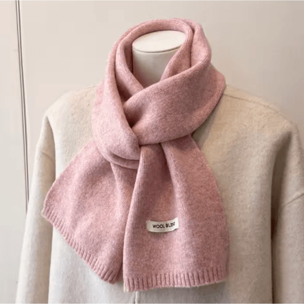 LuxeKnit Korean Winter Scarf Soft Knitted Shawl Scarf For Women 3