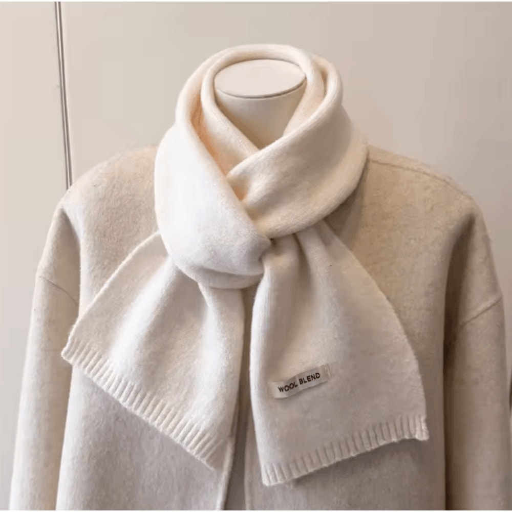 LuxeKnit Korean Winter Scarf Soft Knitted Shawl Scarf For Women 12