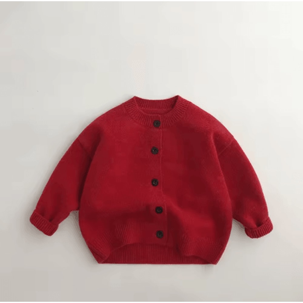 FestiveKnit Kids Christmas Cardigan Cozy Kids Knit Sweater Winter Jacket 0