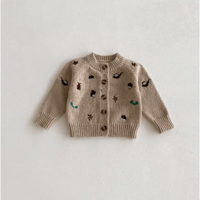 CozyBloom Baby Knitted Cardigan Sweater Soft Baby Knit Sweater For Boys Girls 1