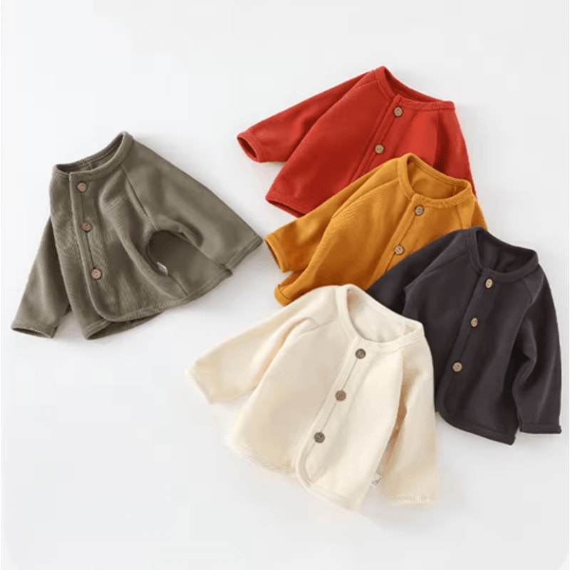 CozyClass Kids Knitted Cardigan Soft Kids Knit Sweater For Boys Girls 0