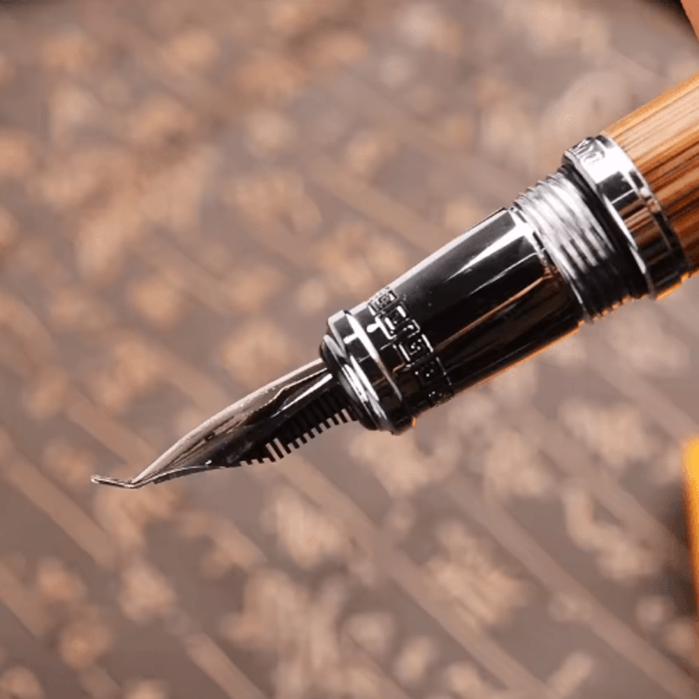 Duke Confucius Bamboo Calligraphy Fountain Pen Classic Bent Nib Fountain Pen 12mm 5