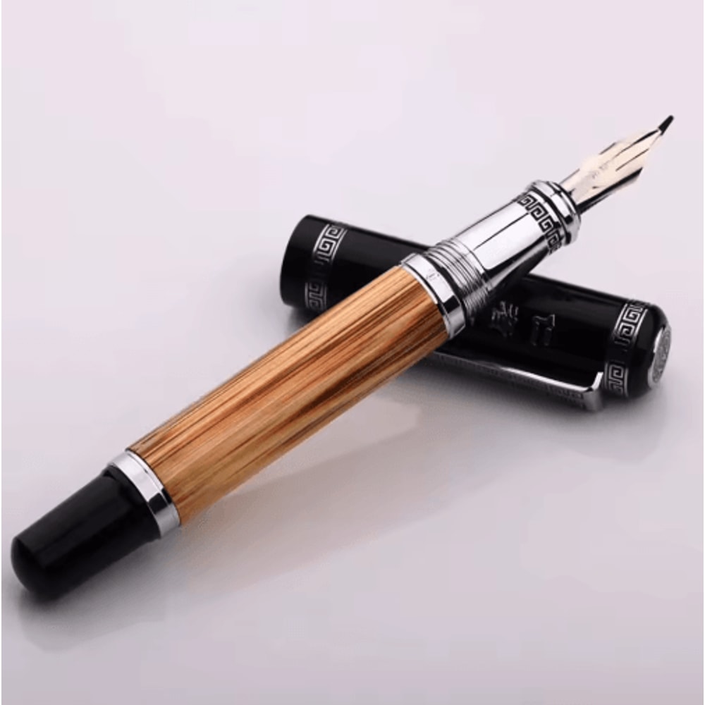 Duke Confucius Bamboo Calligraphy Fountain Pen Classic Bent Nib Fountain Pen 12mm 6