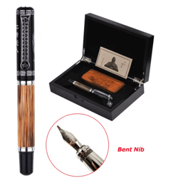 duke confucius bamboo calligraphy fountain pen – classic bent nib fountain pen 1.2mm