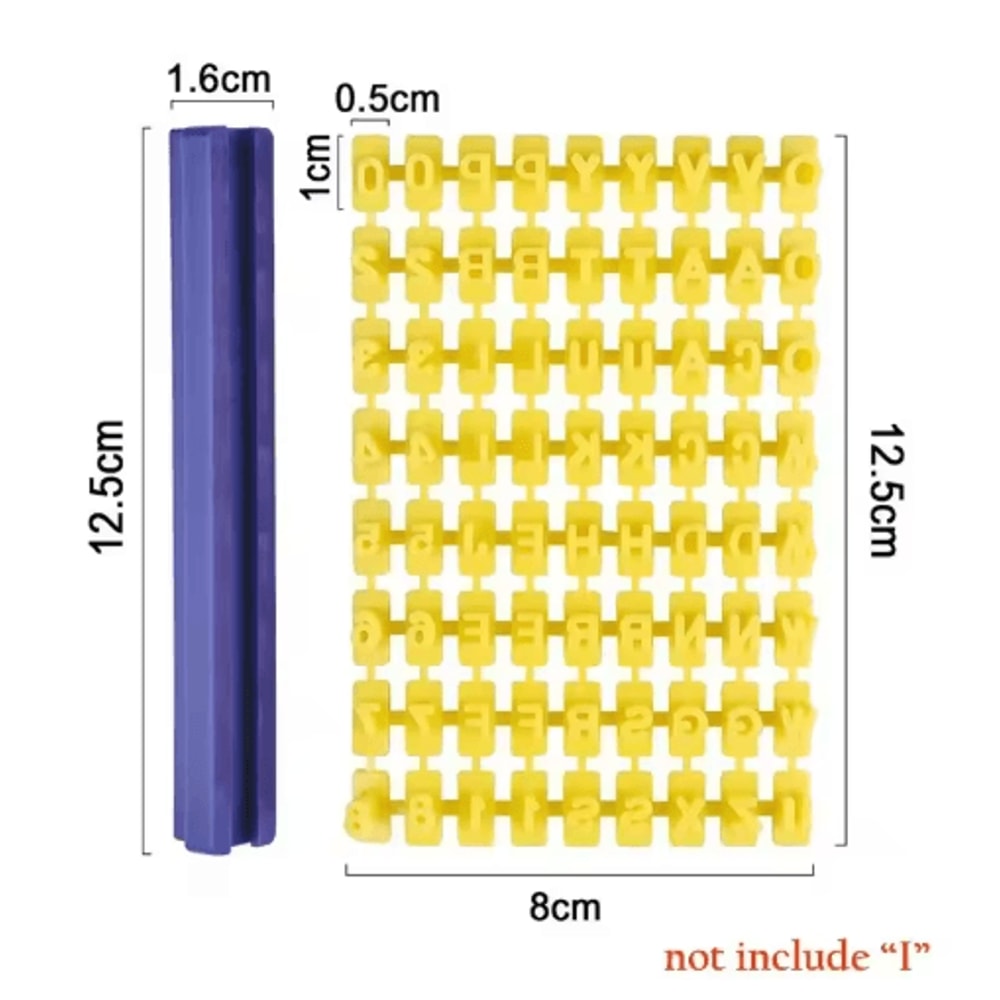 CraftStamp Alphabet Clay Embosser Set DIY Clay Letter Stamp Tool For Pottery Polymer Clay 2