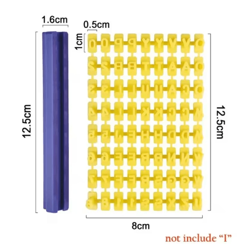 CraftStamp Alphabet Clay Embosser Set DIY Clay Letter Stamp Tool For Pottery Polymer Clay 2