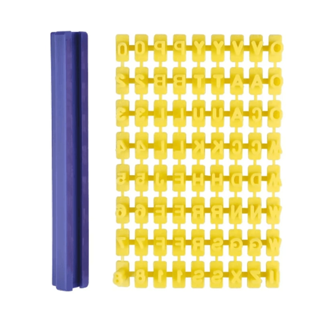 CraftStamp Alphabet Clay Embosser Set DIY Clay Letter Stamp Tool For Pottery Polymer Clay 3