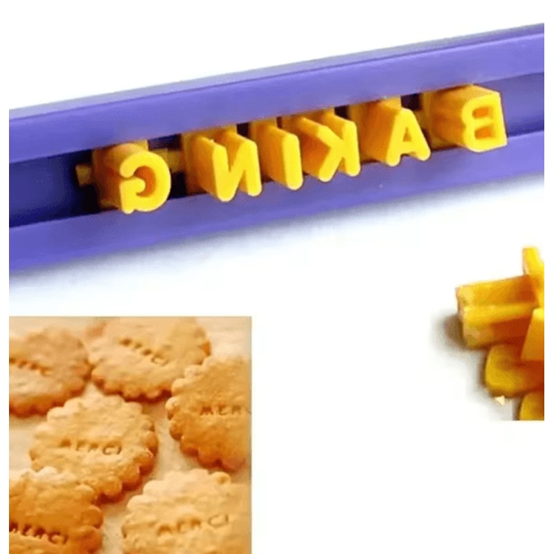 CraftStamp Alphabet Clay Embosser Set DIY Clay Letter Stamp Tool For Pottery Polymer Clay 4