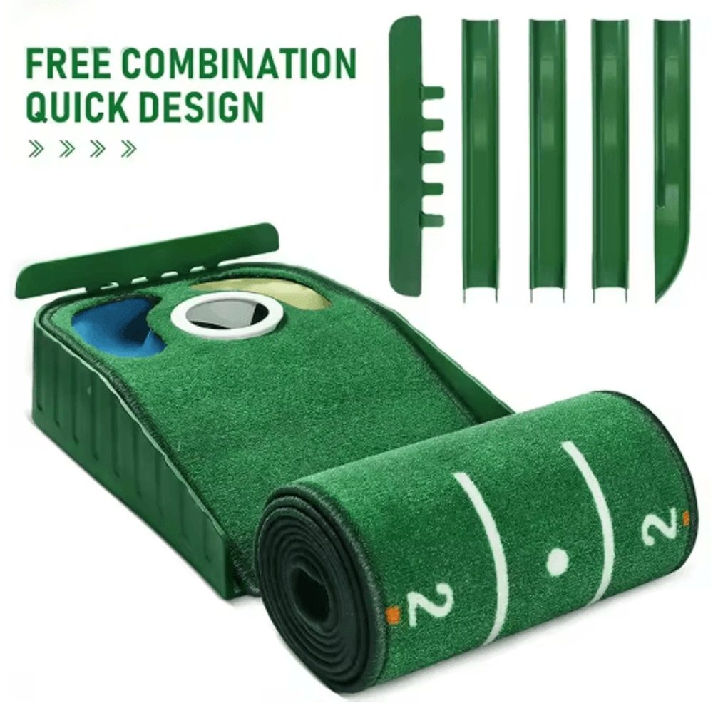 ProPutt Indoor Golf Putting Mat Professional Golf Putting Trainer With Ball Return 4