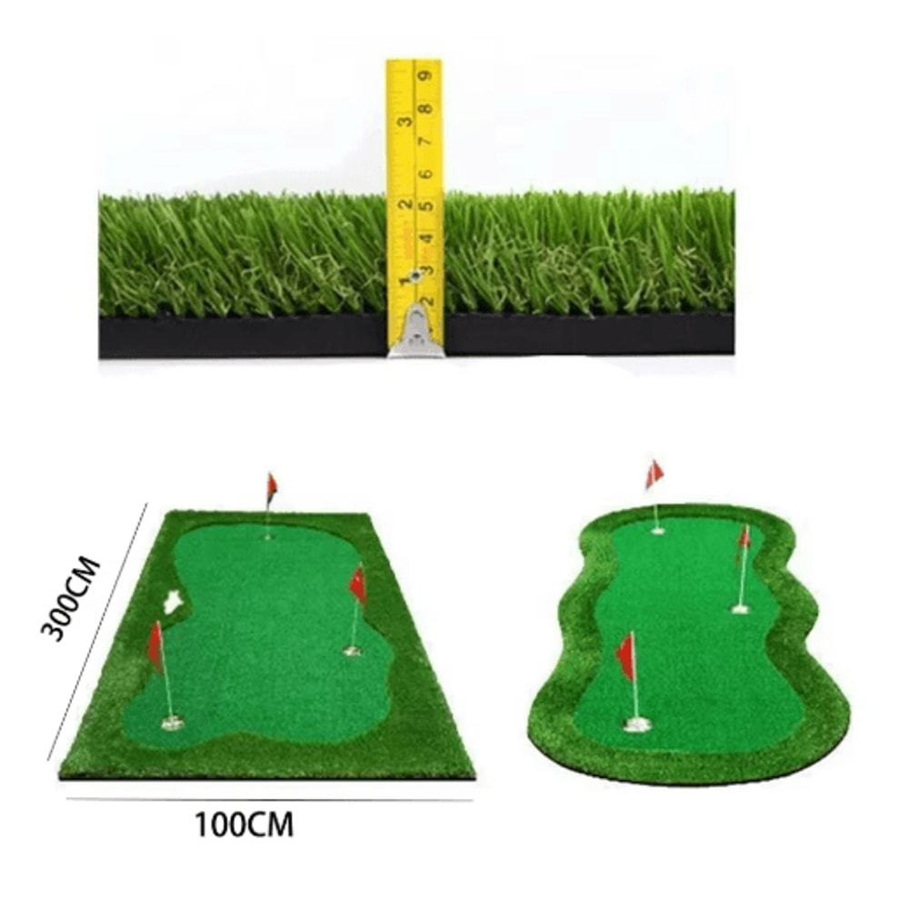 PGM ProGreen Golf Putting Mat Large Indoor Putting Green 100by300cm Training Mat 3
