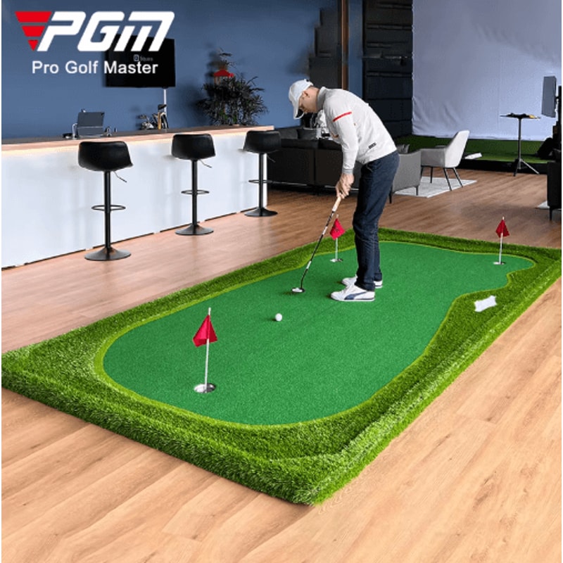 PGM ProGreen Golf Putting Mat Large Indoor Putting Green 100by300cm Training Mat 0