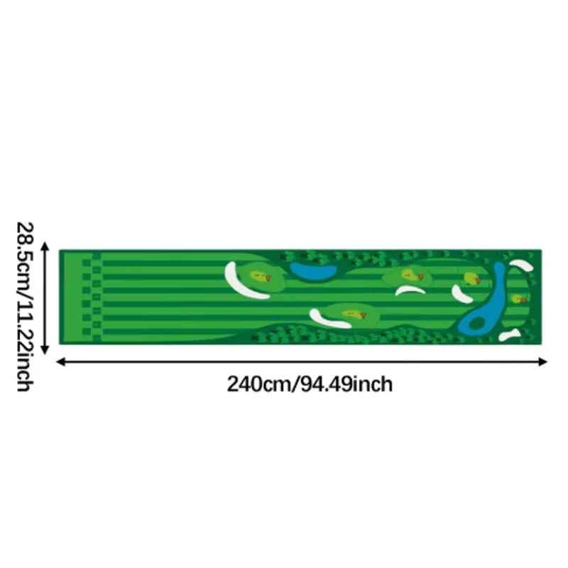 FlexPutt Foldable Golf Putting Mat Portable Golf Putting Practice Mat For Home Training 1