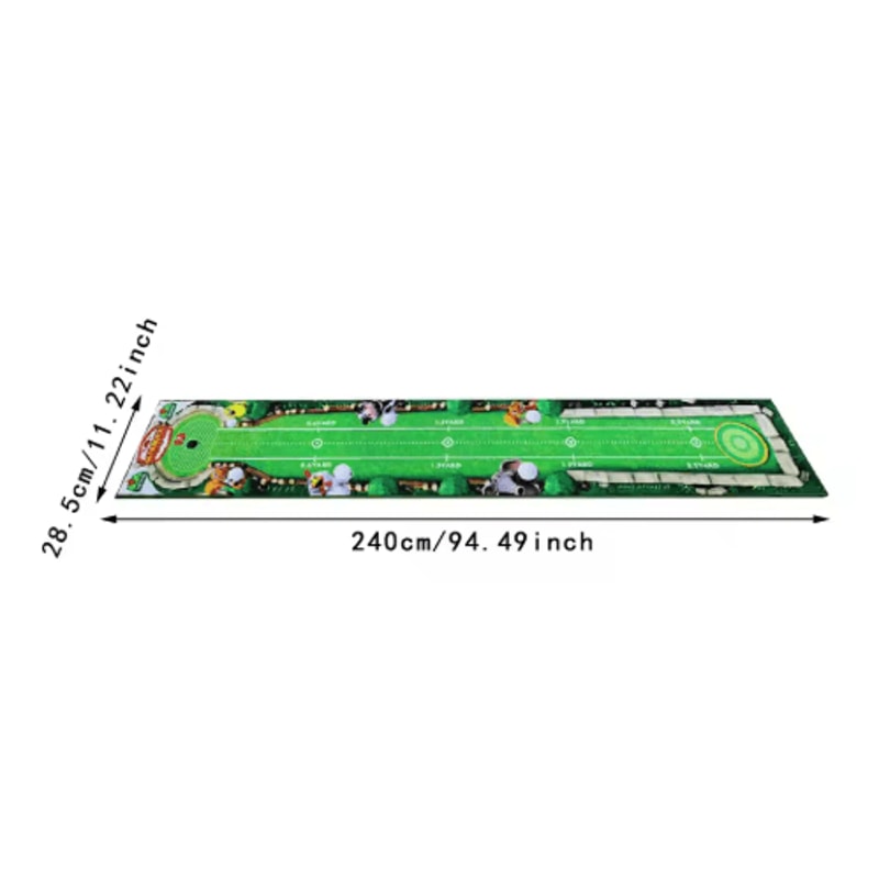 FlexPutt Foldable Golf Putting Mat Portable Golf Putting Practice Mat For Home Training 7