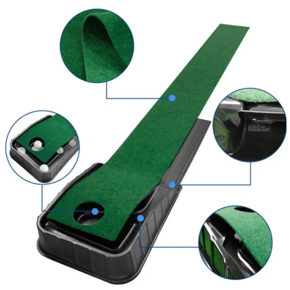 ProStroke Golf Putting Mat Realistic Indoor Putting Mat For Home Practice 4