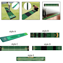anywhereputt golf putting mat – portable golf practice mat for indoor & outdoor training