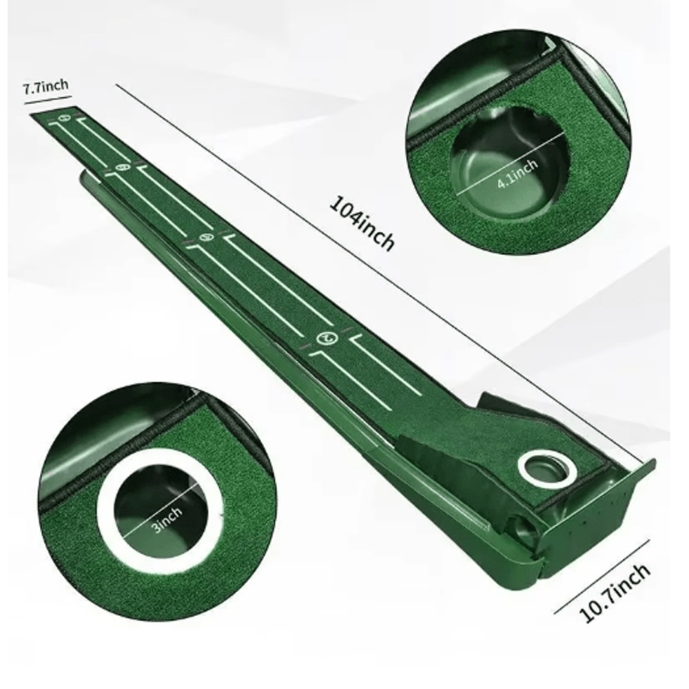 MiniPro Portable Golf Putting Mat Compact Mini Golf Practice Mat For Indoor Outdoor Use 1