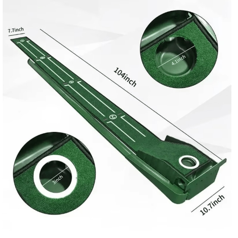 MiniPro Portable Golf Putting Mat Compact Mini Golf Practice Mat For Indoor Outdoor Use 1