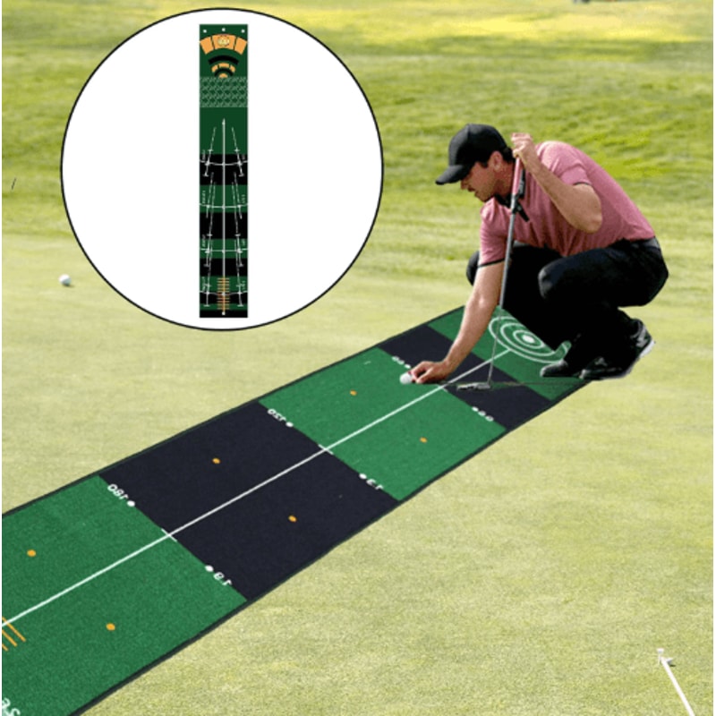 PrecisionPutt Golf Putting Mat Portable Golf Putting Trainer For Home Outdoor Practice 14