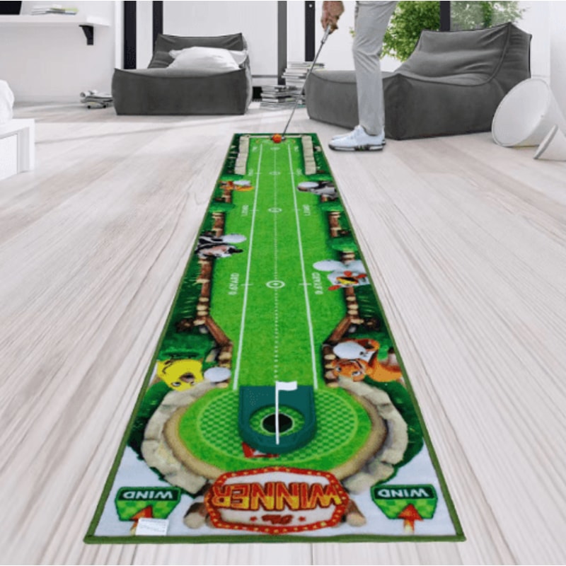 PrecisionPutt Golf Putting Mat Portable Golf Putting Trainer For Home Outdoor Practice 15
